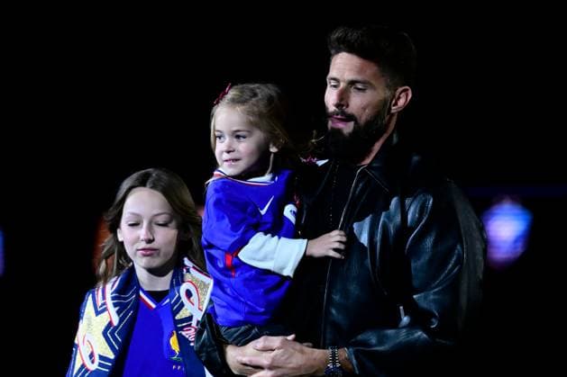 FOOTBALL : France vs Croatie - Ligue des Nations - 23 03 2025 Tribute to Olivier Giroud before the UEFA Nations League match between France and Croatia at Stade de France on March 23, 2025 in Paris, France. ( Photo by Dante Badano PsnewZ ) - ParisFrance  Copyright: xDantexBadanox