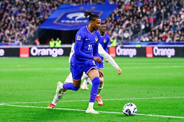 FOOTBALL : France vs Croatie - Ligue des Nations - 23 03 2025 Michael Olise ( 11 - France ) during the UEFA Nations League match between France and Croatia at Stade de France on March 23, 2025 in Paris, France. ( Photo by Dante Badano PsnewZ ) - ParisFrance  Copyright: xDantexBadanox
