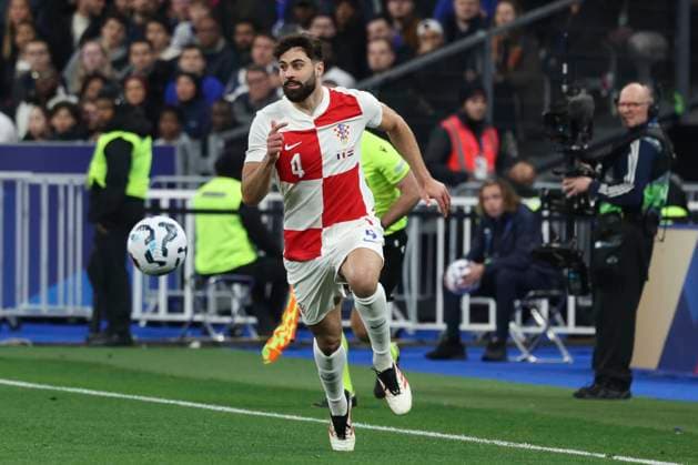 FOOTBALL : France Vs Croatie - Ligue des Nations - 23 03 2025 Josko Gvardiol (Croatie) ParisFrance  Copyright: xMichtofx
