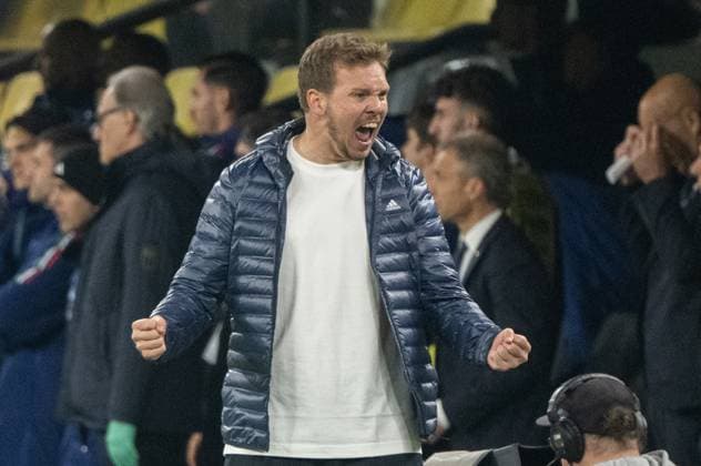 Fußball, Herren, Saison 2024 25, UEFA Nations League (Viertelfinale Rückspiel) in Dortmund, Deutschland - Italien, Trainer Julian Nagelsmann (Deutschland), Jubel nach Abpfiff, 23.03. 2025, Copyright: xMatthiasxKochx