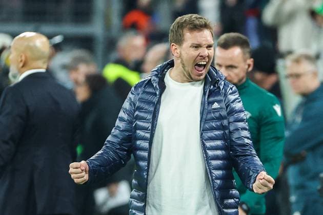 UEFA Nations League - 24 25 - Deutschland - Italien am 23.03.2025 im Signal Iduna Park in Dortmund Schlussjubel bei Trainer Coach Julian Nagelsmann (Deutschland)