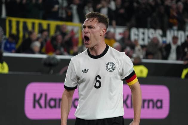 Männer Nationalmannschaft, Fussball, Nations League, 23.03.2025, Signaliduna Park, Dortmund Deutschland vs Italien , Joshua Kimmich Deutschland, Aktion, Einzelbild