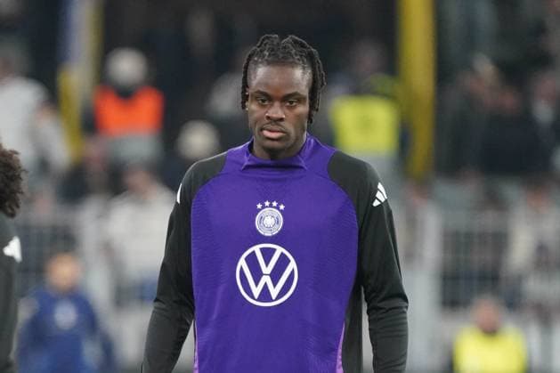 Männer Nationalmannschaft, Fussball, Nations League, 23.03.2025, Signaliduna Park, Dortmund Deutschland vs Italien , Yann Aurel Bisseck, Deutschland, Aktion, Einzelbild