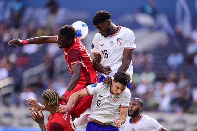 RECORD DATE NOT STATED IV CONCACAF NATIONS LEAGUE 2024-2025 Canada vs United States - Third Place Patrick Agyemang of United States during the Third Place match between Canada and United States as part Final Four of the Concacaf Nations League 2024-2025 at SoFi Stadium on March 23, 2025 in Inglewood, Los Angeles, California, United States. INGLEWOOD LOS ANGELES CALIFORNIA UNITED STATES  Copyright: xAdrianxMaciasx 20250323171235_CNL_2025_3P_CAN_USA_AGYEMANG115