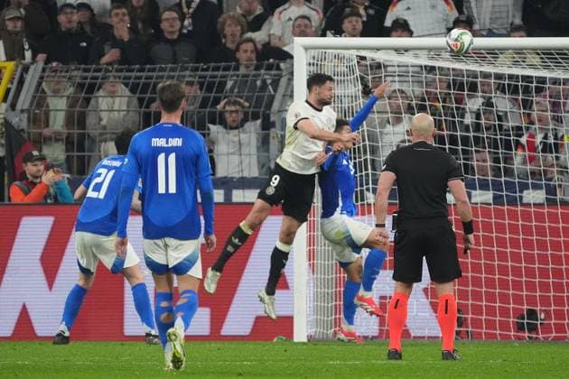 goal, Tor zum 3:0 Tim Kleindienst (Deutschland Germany, 9) - Dortmund 23.03.2025: Deutschland vs. Italien, UEFA Nations League Viertelfinale Rückspiel, Signal Iduna Park