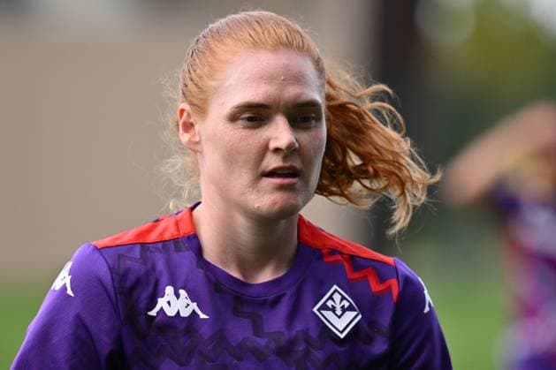 Stine Ballisager of A.C.F Fiorentina participates in the 22th day of the Serie A Femminile eBay Championship between A.C.F. Fiorentina and F.C. Inter Femminile at the Curva Fiesole Stadium - Viola Park on March 23, 2025 in Florence, Italy.  Copyright: xDomenicoxCippitelli IPAxSportx xipa-agency.netx xx IPA_55686253 IPA_Agency_IPA55686253
