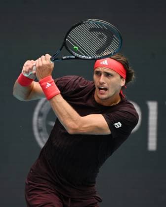 MIAMI GARDENS FL - MARCH 24: Alexander Zverev Vs Jordan Thompson during The Miami Open at Hard Rock Stadium on March 24, 2025 in Miami Gardens, Florida. Copyright: xmpi04x