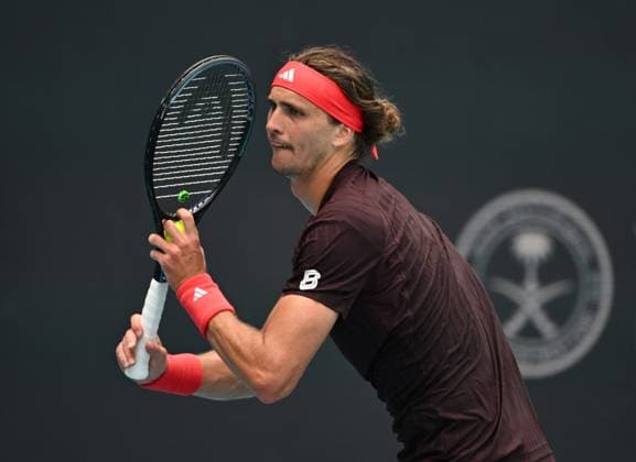 MIAMI GARDENS FL - MARCH 24: Alexander Zverev Vs Jordan Thompson during The Miami Open at Hard Rock Stadium on March 24, 2025 in Miami Gardens, Florida. Copyright: xmpi04x