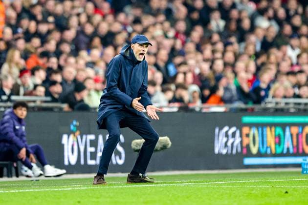 England v Latvia 2026 FIFA World Cup, WM, Weltmeisterschaft, Fussball Qualifier 24 03 2025. Thomas Tuchel Manager of England during the 2026 FIFA World Cup Qualifier match between England and Latvia at Wembley Stadium, London, England on 24 March 2025. Editorial use only , Copyright: xNigelxKeenex PSI-21665-0012