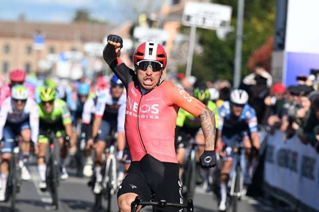 25-03-2025 Settimana Internazionale Coppi E Bartali; Tappa 01 Ferrara - Bondeno; 2025, Ineos Grenadiers; Ewan, Caleb; Bondeno; 