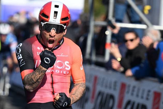 Sport Bilder des Tages 25-03-2025 Settimana Internazionale Coppi E Bartali; Tappa 01 Ferrara - Bondeno; 2025, Ineos Grenadiers; Ewan, Caleb; Bondeno; 