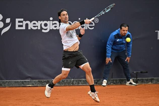 Foto IPP Felice De Martino Napoli 25 03 2025 Napoli Tennis Cup 2025 ATP, Tennis Herren Challenger Tour Nella foto: Fabio Fognini Italy Photo Press World Copyright Napoli italy Italia ITALY  Copyright: xR4924_italyphotopressx