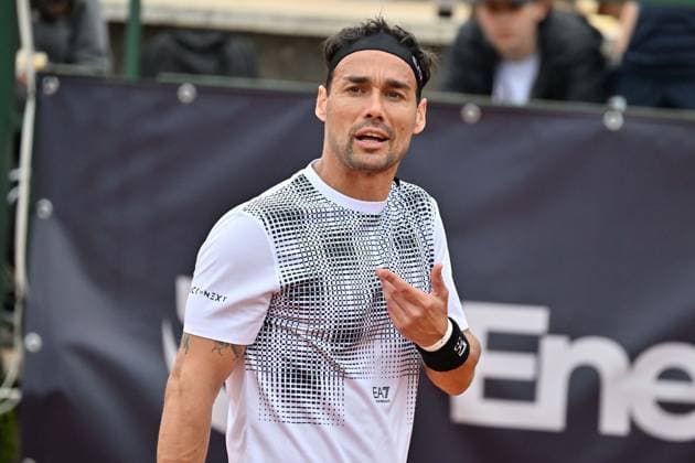 Foto IPP Felice De Martino Napoli 25 03 2025 Napoli Tennis Cup 2025 ATP, Tennis Herren Challenger Tour Nella foto: Fabio Fognini Italy Photo Press World Copyright Napoli italy Italia ITALY  Copyright: xR4924_italyphotopressx