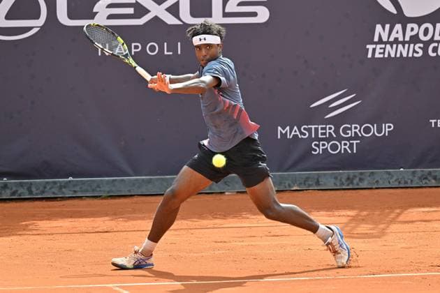 Foto IPP Felice De Martino Napoli 25 03 2025 Napoli Tennis Cup 2025 ATP, Tennis Herren Challenger Tour Nella foto: Elias Ymer Italy Photo Press World Copyright Napoli italy Italia ITALY  Copyright: xR4924_italyphotopressx