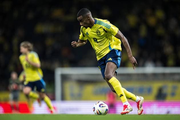 250325 Alexander Isak of Sweden during the International Friendly, Länderspiel, Nationalmannschaft football match between Sweden and Northern Ireland on March 25, 2025 in Stockholm. Photo: Maxim Thore BILDBYRAN kod MT JM0666 bbeng fotboll football soccer fotball träningslandskamp international friendly sverige sweden sverige a northern ireland nordirland bbauto Copyright: MAXIMxTHORE BB250325MT040