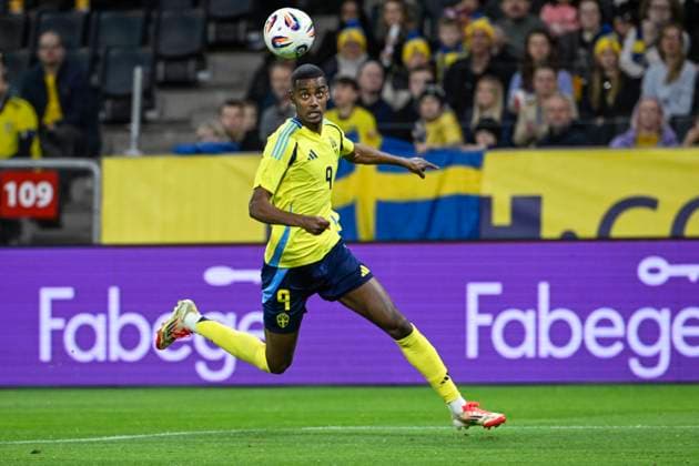 STOCKHOLM, SVERIGE 20250325 Sveriges Alexander Isak under tisdagens fotbollslandskamp mellan Sverige och Nordirland pa Strawberry Arena. STOCKHOLM SVERIGE x10080x Copyright: xFredrikxSandberg TTx LANDSKAMP SVERIGE-NORDIRLAND