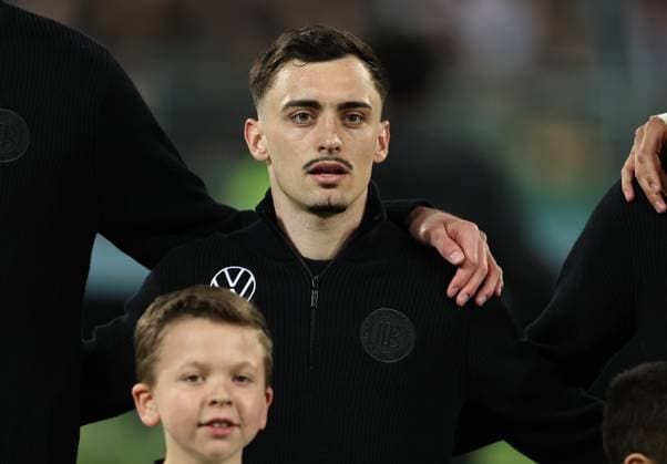 25.03.2025, Fussball U21, U 21 Junioren Freundschaftsspiel, Deutschland U21 - Spanien U21, v.l., Paul Nebel (Deutschland U21) DFL DFB REGULATIONS PROHIBIT ANY USE OF PHOTOGRAPHS AS IMAGE SEQUENCES AND OR QUASI-VIDEO. xdcx Copyright: HMBxMedia Claus