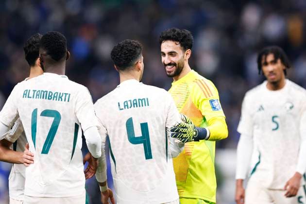 Saudi Arabia team group, Mannschaftsbild, Totale (KSA), MARCH 25, 2025 - Football Soccer : FIFA World Cup, WM, Weltmeisterschaft, Fussball 2026 Asian Qualifier Final Round Group C match between Japan 0-0 Saudi Arabia at Saitama Stadium 2002, Saitama, Japan. Noxthirdxpartyxsales  (285768775)