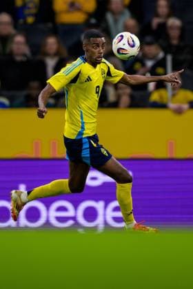 250325 Alexander Isak of Sweden during the International Friendly, Länderspiel, Nationalmannschaft football match between Sweden and Northern Ireland on March 25, 2025 in Stockholm. Photo: Joel Marklund BILDBYRAN kod JM JM0666 bbeng fotboll football soccer fotball träningslandskamp international friendly sverige sweden sverige a northern ireland nordirland Copyright: JOELxMARKLUND BB250325JM153