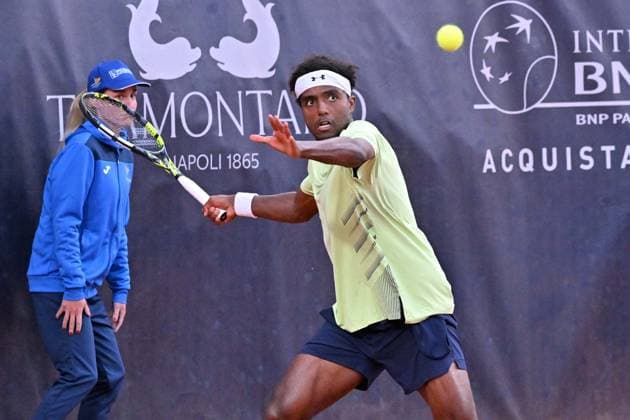 Foto IPP Felice De Martino Napoli 26 03 2025 Napoli Tennis Cup 2025 ATP, Tennis Herren Challenger Nella foto: Elias Ymer Italy Photo Press World Copyright Napoli italy Italia ITALY  Copyright: xR4924_italyphotopressx