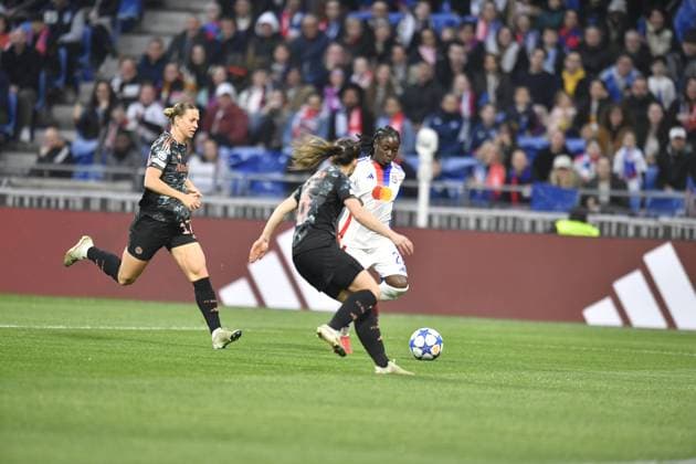 FOOTBALL : Lyon vs Bayern Munich - Ligue des CHampions - 26 03 2025 Tabitha CHAWINGA of Lyon during the UEFA Women s Champions League quarter-final second leg football match betwen Olympique Lyonnais and FC Bayern Munich at the groupama stadium Decines Charpieu Lyon on 26 march 2025  Copyright: xMourad_ALLILIx