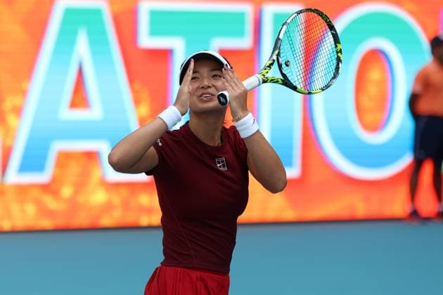 Miami Open 2025 Alexandra Eala during Miami Open 2025 tennis tournament in Miami USA on 26 March 2025. Miami USA  Copyright: xFotoxOlimpikx originalFilename:jastrzebowski-miamiope250326_npPlb.jpg