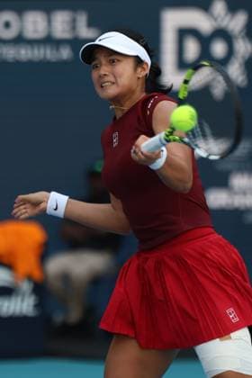 Miami Open 2025 Alexandra Eala during Miami Open 2025 tennis tournament in Miami USA on 26 March 2025. Miami USA  Copyright: xFotoxOlimpikx originalFilename:jastrzebowski-miamiope250326_npZT8.jpg