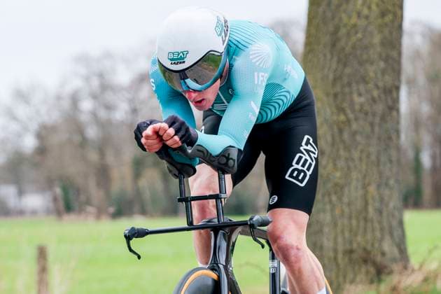 Daan Van Sintmaartensdijk of Beat Cycling Club , ITT Beltrum Stage 1, Metec Olympia s Tour Day 1, , March 26, 2025, Beltrum, Netherlands.