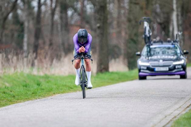 Carl Kagevi of Lucky Cycling Team , ITT Beltrum Stage 1, Metec Olympia s Tour Day 1, , March 26, 2025, Beltrum, Netherlands.