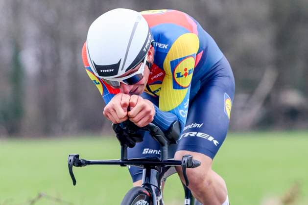 Louis Leidert of Lidl - Trek Future Racing , ITT Beltrum Stage 1, Metec Olympia s Tour Day 1, , March 26, 2025, Beltrum, Netherlands.