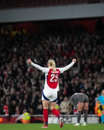 UEFA Women™s Champions League Quarter Final - Arsenal Women and Real Madrid Femenino LONDON, ENGLAND - MARCH 26: during the UEFA Women™s Champions League Quarter Final match between Arsenal Women and Real Madrid Femenino at Emirates Stadium on March 26, 2025 in London, England London United Kingdom Copyright: xNinaxFarooqix