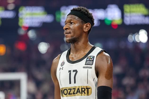 Isaac Bonga (Partizan Belgrad, 17), GER, FC Bayern Muenchen vs. Partizan Belgrad, Basketball, Turkish Airlines Euroleague, 32. Spieltag, Saison 2024 2025, 27.03.2025, GER, FC Bayern Muenchen vs. Partizan Belgrad, Basketball, Turkish Airlines Euroleague, 32. Spieltag, Saison 2024 2025, 27.03.2025 Muenchen Copyright: xEibner-Pressefoto JennixMaulx EP_JML