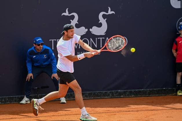 Federico Arnaboldi (Ita) during the match ATP, Tennis Herren Challenger Napoli Mens S Singles quarter on March 28, 2024 at Tennis Club in Napoli, Italy  Copyright: xAndreaxRosito IPAxSportx xipa-agency.netx xx IPA_55819006 IPA_Agency_IPA55819006