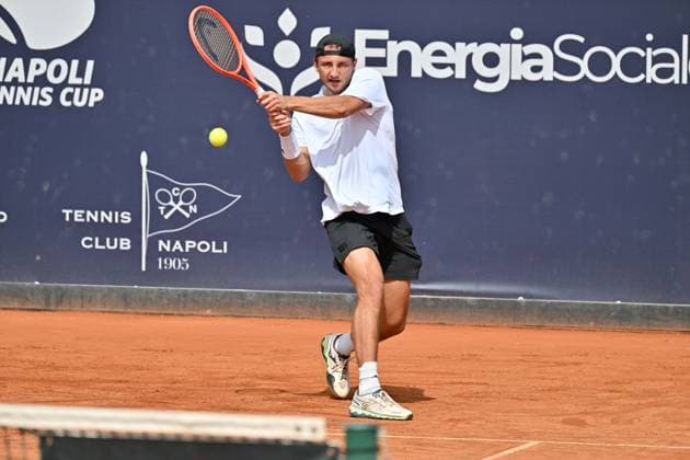 Foto IPP Felice De Martino Napoli 27 03 2025 Napoli Tennis Cup 2025 ATP, Tennis Herren Challenger Nella foto: Federico Arnaboldi Italy Photo Press World Copyright Napoli italy Italia ITALY  Copyright: xR4924_italyphotopressx