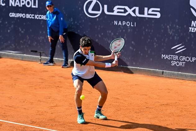 Pierre-Hugues Herbert during the match ATP, Tennis Herren Challenger Napoli Mens S Singles quarter on March 28, 2024 at Tennis Club in Napoli, Italy  Copyright: xAndreaxRosito IPAxSportx xipa-agency.netx xx IPA_55825312 IPA_Agency_IPA55825312