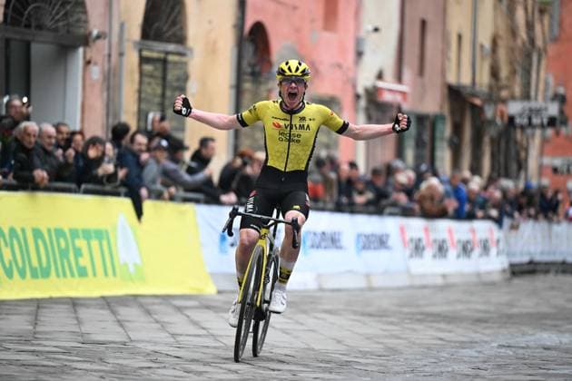 Sport Themen der Woche KW13 Sport Bilder des Tages 28-03-2025 Settimana Internazionale Coppi E Bartali; Tappa 04 Brisighella - Brisighella; 2025, Visma - Lease A Bike; Tulett, Ben; Brisighella; 