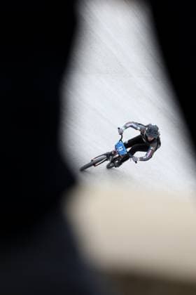 March 28, 2025, Verona, Veneto, Italy: CARLY HAYES of Ireland trains ahead of the UEC BMX European Cup Round 1 in Verona, Italy Verona Italy - ZUMAc179 20250328_zep_c179_001 Copyright: xMickaelxChavetx