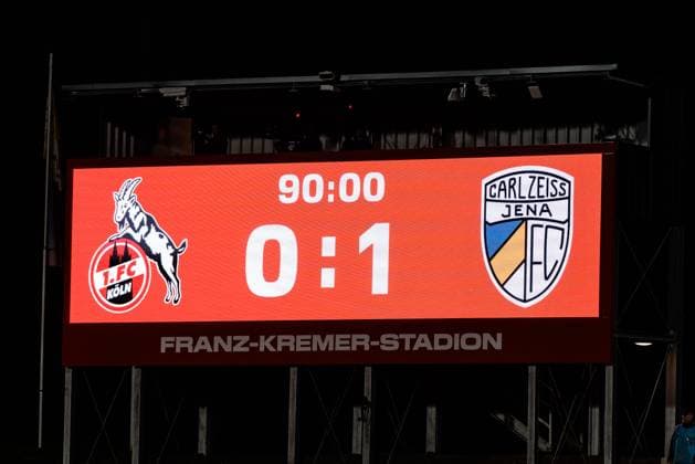 Google Pixel Frauen-Bundesliga, 1. FC Köln - FC Carl Zeiss Jena; 28.03.2025 Ende in Köln 0:1 Google Pixel Frauen-Bundesliga, 1. FC Köln - FC Carl Zeiss Jena, Köln, Franz-Kremer-Stadion am 28.03.2025 DFB REGULATIONS PROHIBIT ANY USE OF PHOTOGRAPHS AS IMAGE SEQUENCES AND OR QUASI-VIDEO. Copyright: xBEAUTIFULxSPORTS Wunderlx