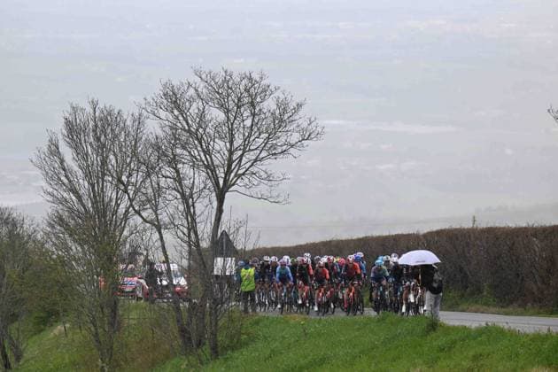 Radsport, Settimana Coppi e Bartali, 5. Etappe 29-03-2025 Settimana Internazionale Coppi E Bartali; Tappa 05 Brisighella - Forli; Rocca Delle Caminate; 