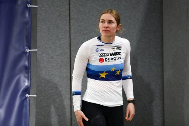 Radsport, BMX, UEC European Cup in Verona - Siegerehrung March 29, 2025, Verona, Veneto, Italy: ZOE CLAESSENS of Switzerland wins the Women Elite competition in the UEC BMX European Cup Round 1 in Verona, Italy Verona Italy - ZUMAc179 20250329_zep_c179_019 Copyright: xMickaelxChavetx