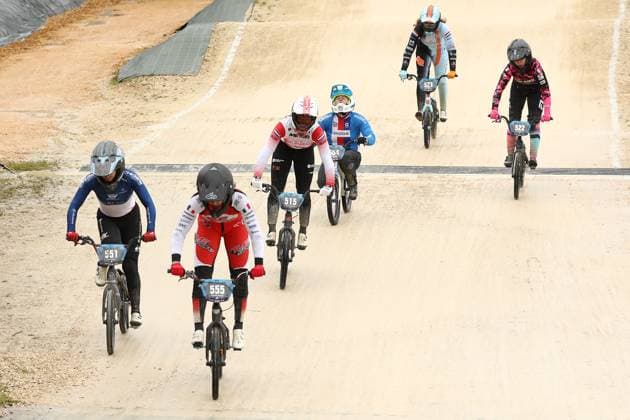 March 29, 2025, Verona, Veneto, Italy: FRANCESCA CINGOLANI 555 of Italy wins the Women Under 23 Final of the UEC BMX European Cup Round 1 in Verona, Italy Verona Italy - ZUMAc179 20250329_zep_c179_112 Copyright: xMickaelxChavetx