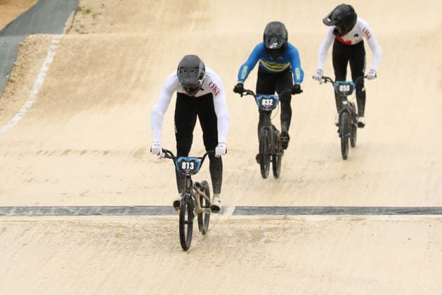 March 29, 2025, Verona, Veneto, Italy: MARK LUTHI of Switzerland wins the Men Junior Final of the UEC BMX European Cup Round 1 in Verona, Italy Verona Italy - ZUMAc179 20250329_zep_c179_120 Copyright: xMickaelxChavetx