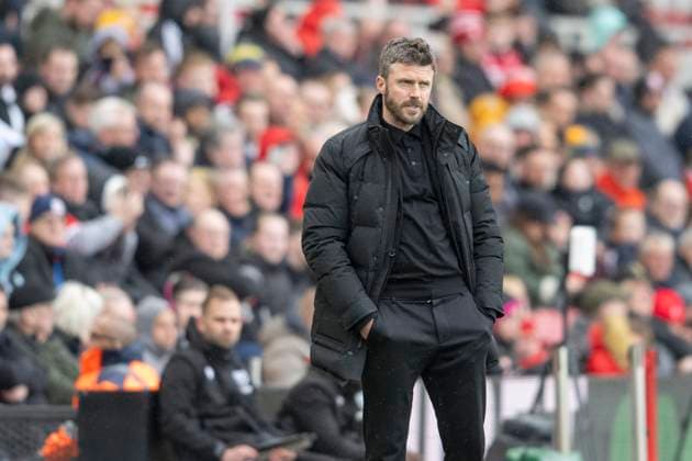 Middlesbrough FC v Oxford United FC - Sky Bet Championship Middlesbrough Manager Michael Carrick is present during the Sky Bet Championship match between Middlesbrough and Oxford United at the Riverside Stadium in Middlesbrough, England, on March 29, 2025. Middlesbrough North Yorkshire United Kingdom  Copyright: xMIxNewsx originalFilename:fletcher-middlesb250329_np9Dt.jpg