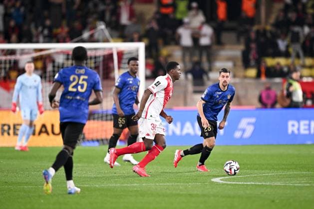 Fußball, AS Monaco - OGC Nizza AS Monaco v OGC Nice - Ligue 1 McDonald s 2024 2025 36 Breel EMBOLO (asm) during the Ligue 1 match between Monaco and Nice at Stade Louis II on March 29, 2025 in Monaco, Monaco. Monaco Monaco  Copyright: xFEPx 776301621