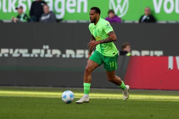 VfL vs. Heidenheim, 1. BL Wolfsburg, 29.03.2025, FUßBALL - VfL Wolfsburg vs. 1. FC Heidenheim, 1. BL, Saison 2024 25. Lukas Nmecha (VfL Wolfsburg) Wolfsburg