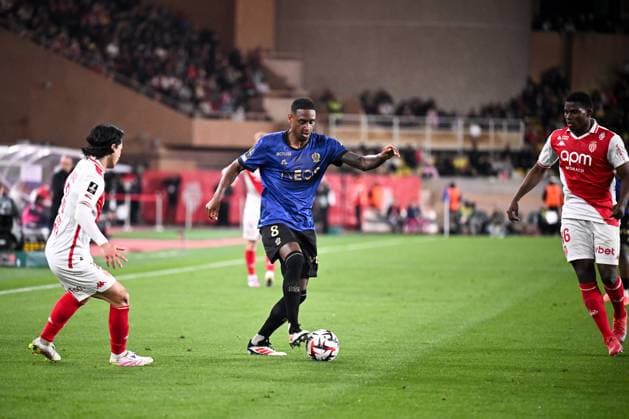 AS Monaco v OGC Nice - Ligue 1 McDonald s 2024 2025 08 Cristian Pablo PAULINO ROSARIO (ogcn) during the Ligue 1 match between Monaco and Nice at Stade Louis II on March 29, 2025 in Monaco, Monaco. Monaco Monaco  Copyright: xFEPx 776301621