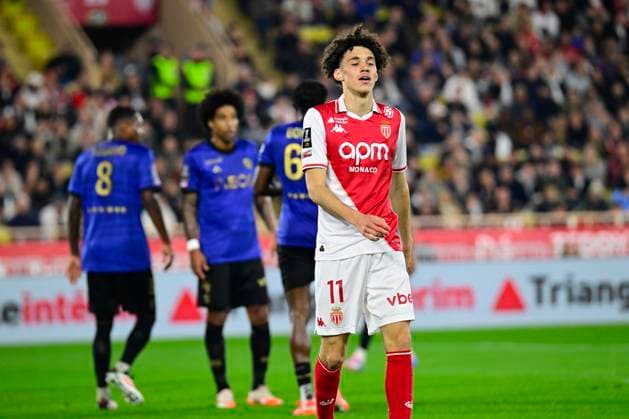 FOOTBALL : AS Monaco VS OGC Nice - Ligue 1 McDonald s - 29 03 2025 L AS Monaco recoit l OGC Nice dans le cadre de la 27e journÃ e de Ligue 1 McDonald s. Maghnes Akliouche (ASM) MonacoMonaco  Copyright: xWilliamxCannarellax