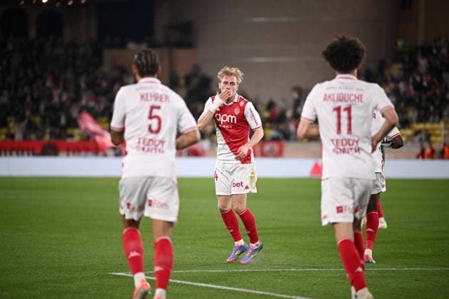 AS Monaco v OGC Nice - Ligue 1 McDonald s 2024 2025 14 Mika BIERETH (asm) during the Ligue 1 match between Monaco and Nice at Stade Louis II on March 29, 2025 in Monaco, Monaco. Monaco Monaco  Copyright: xFEPx 776301621