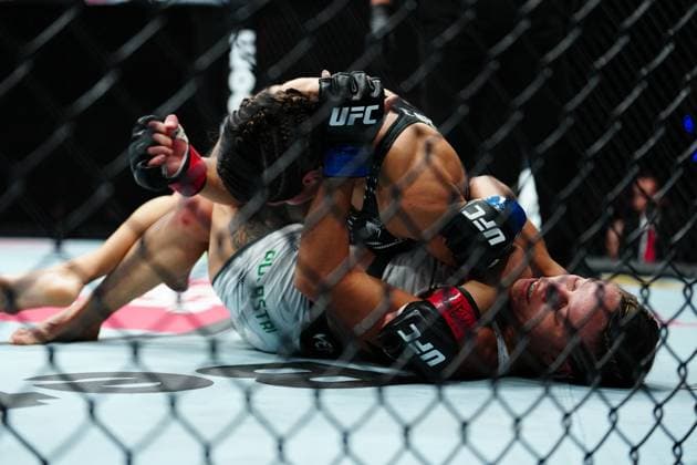 UFC Fight Night - Moreno vs Erceg MEXICO CITY, MEXICO - MARCH 29: Loopy Godinez and Julia Polastri meet in the octagon for a 3-round bout at UFC Fight Night - Moreno vs Erceg at Arena CDMX on March 29, 2025 in Mexico City, Mexico (Photo by Louis Grasse PxImages) Mexico City, Mexico Arena CDMX LAS VEGAS, NV United States Copyright: xLouisxGrassex