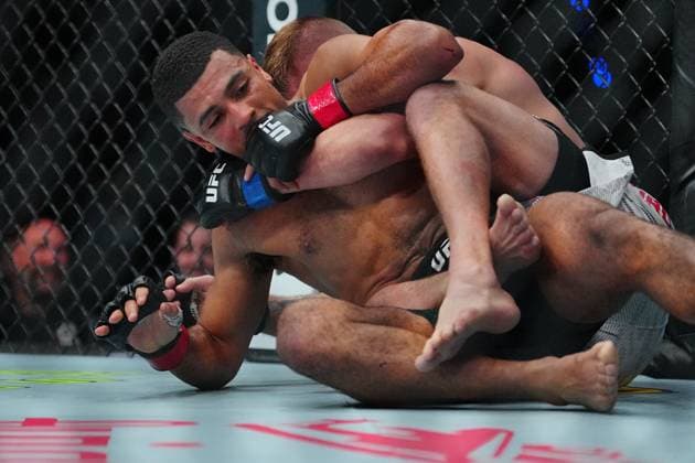 March 29, 2025, Mexico City, Mexico, Las Vegas, Nv, United States: Marquel Mederos and Austin Hubbard step into the octagon for a 3-round bout at UFC Fight Night - Moreno vs Erceg at Arena CDMX on March 29, 2025 in Mexico City, Mexico ( PxImages) Mexico City, Mexico United States - ZUMAp175 20250329_zsa_p175_422 Copyright: xLouisxGrassex